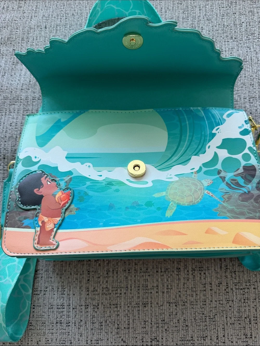 Disney Young Moana “Ocean Waves” Crossbody Bag